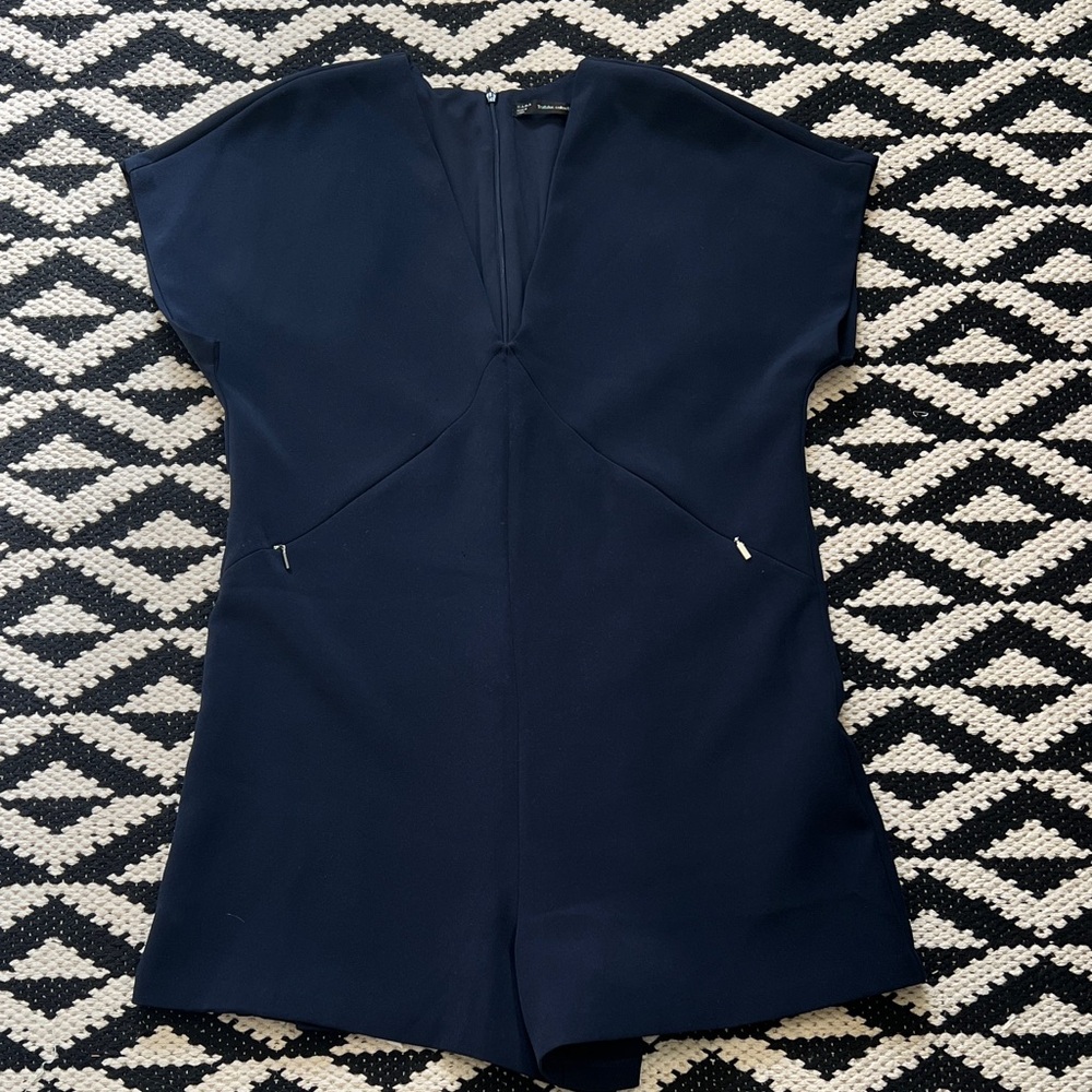 Zara Dark Blue Short Sleeve Outfit